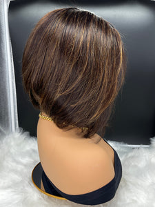 Denise Highlighted Custom Bob Wig